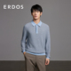 男装 套衫 羊毛棉混纺针织衫 款 ERDOS 有弹力长袖 春季 翻领薄款