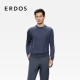 纯色直身套衫 ERDOS 圆领丝绒混纺针织衫 25年秋冬新品 精纺 男装