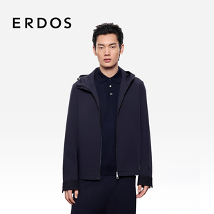 休闲夹克外套 连帽户外通勤年轻减龄男装 ERDOS 25年秋冬新品