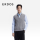 丝绒双提半高领开背心26年早春新品 男装 ERDOS 立领马甲 精纺
