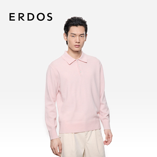 男装 羊毛衫 毛绒混纺羊绒衫 亲肤宽松直身百搭男士 25冬新品 ERDOS
