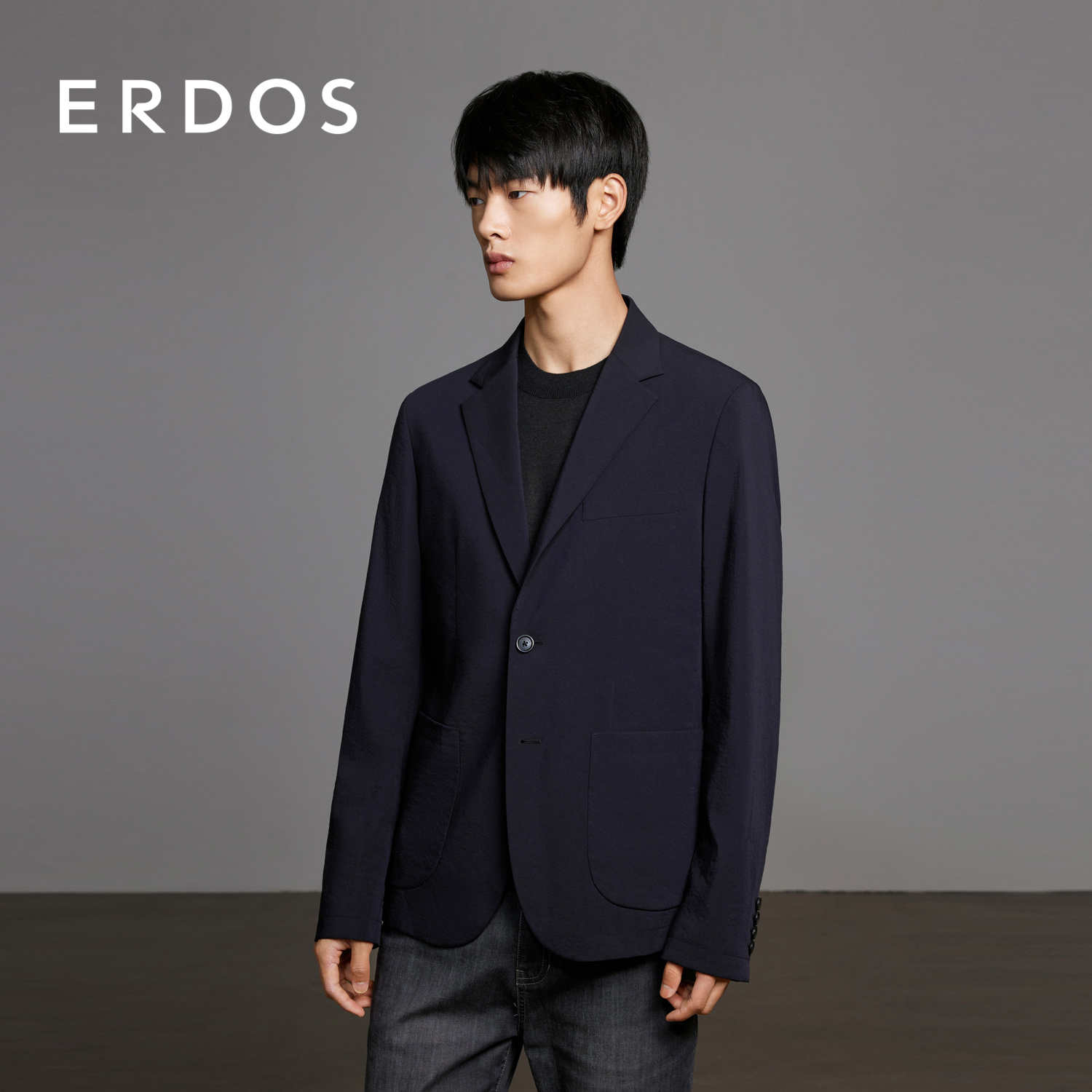 Erdos春季莱赛尔混纺休闲西服