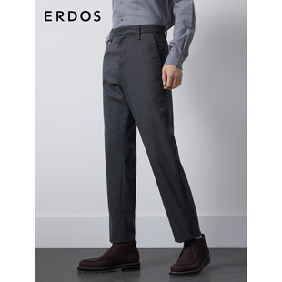 商务休闲通勤百搭西裤 ERDOS 秋冬深灰色直筒裤 长裤 男装