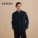 羊毛绒混纺背心秋冬V领绞花宽松百搭针织衫 ERDOS 男装