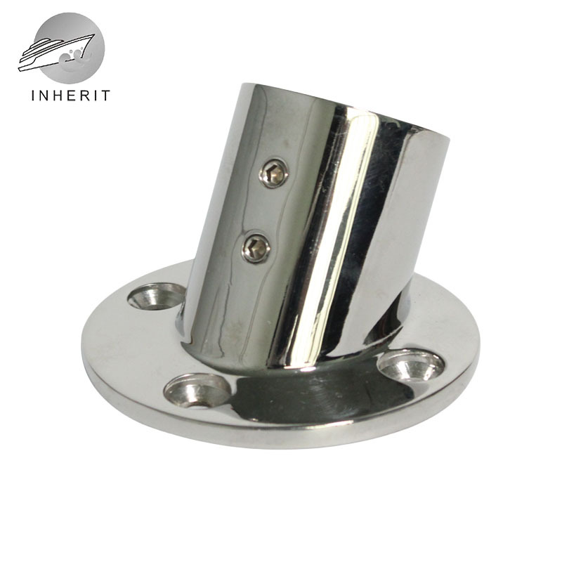 60°圆管座22/25/30孔径不锈钢3