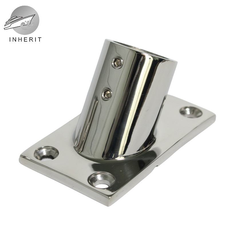 60度方管座22mm25mm耐腐蚀1寸