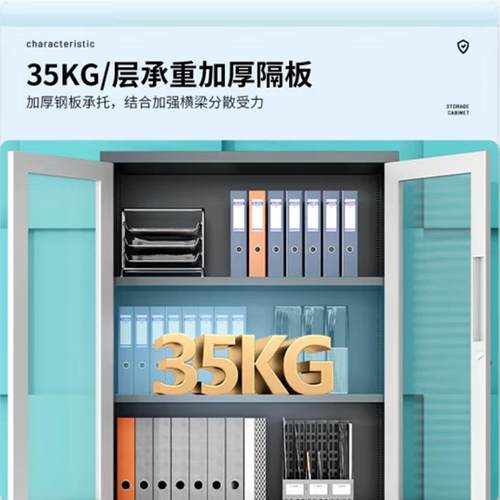 简20230823约现代套办公文件铁柜资皮料档案储物拆装柜薄边灰白通