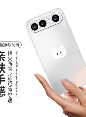 情侣白猫适用VIVOS50Promi手机壳30女20新款s19高级s18pro玻璃s17简约s16防摔s15硅胶s12创意s10好看保护套