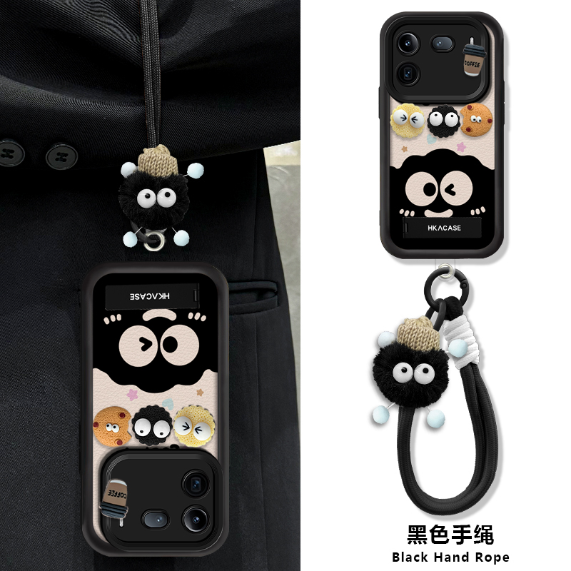 IQOO12/11/10可爱煤球全包手机壳