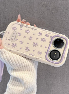 适用华为nova15手机壳14女新款huawei13高级感11Pro紫色碎花10SE全包9防摔8硅胶7可爱6卡通活力版5i保护套4女