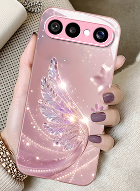 水晶飞羽适用VIVOS50Promi手机壳30女20新款s19高级s18pro玻璃s17简约s16防摔s15硅胶s12创意s10好看保护套