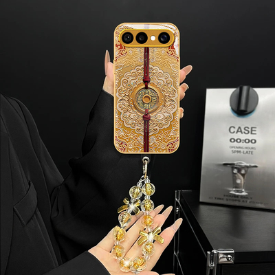 适用VIVOS50图腾国潮玻璃手机壳