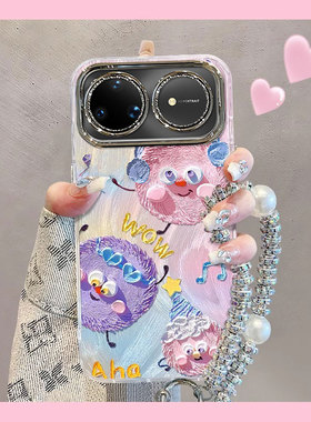 适用华为nova15ultra手机壳14高级感闪钻13新款huawei镜头膜12油画煤球11Pro全包防摔10支架手链专用保护套