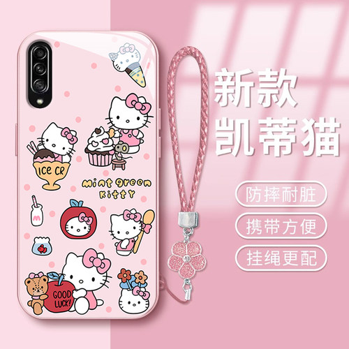 适用三星GalaxyA系列可爱玻璃壳