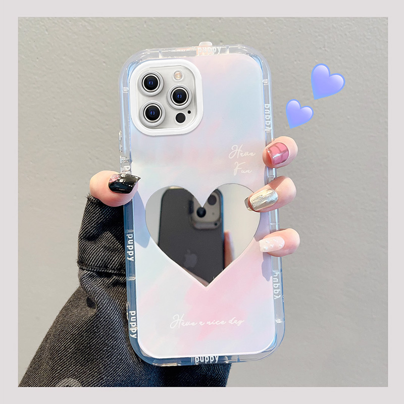 苹果系列带镜子高级手机壳