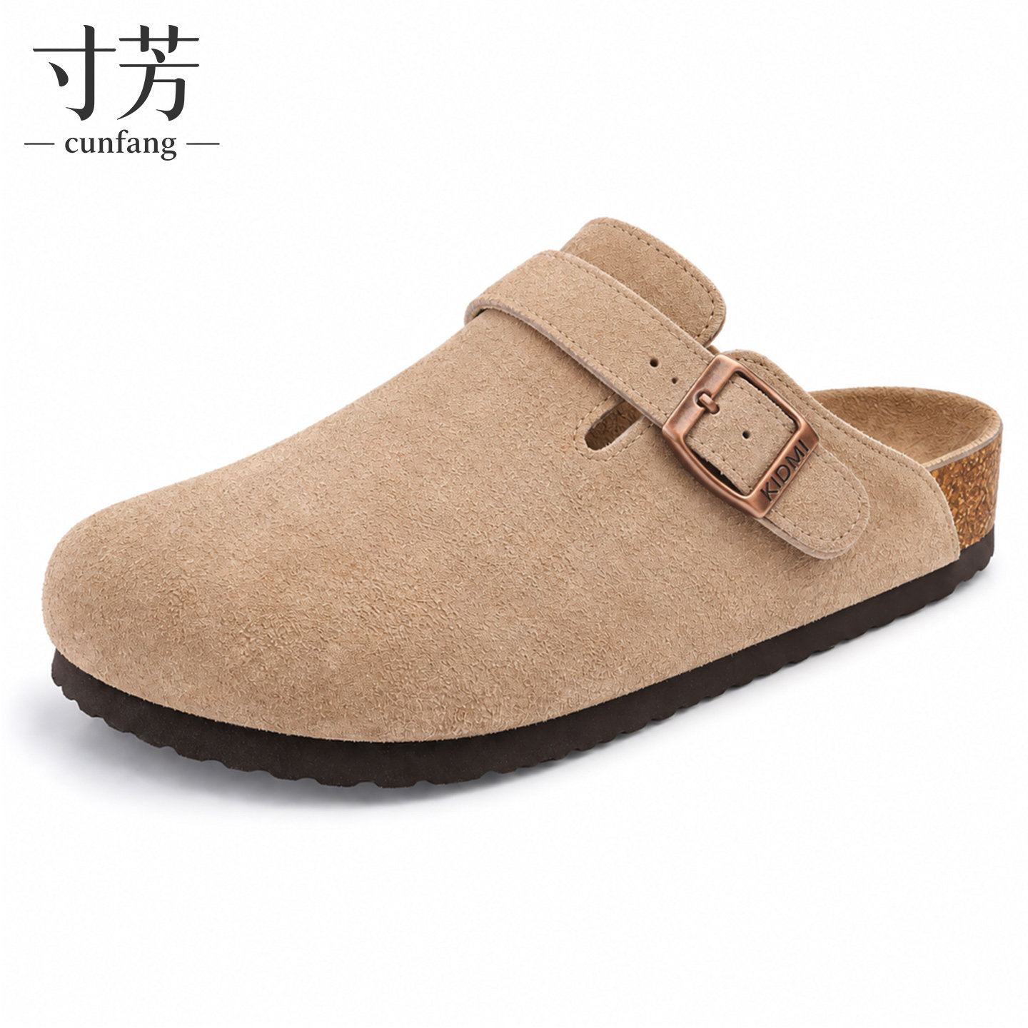 真皮复古后跟绑带包头拖两用外穿图片