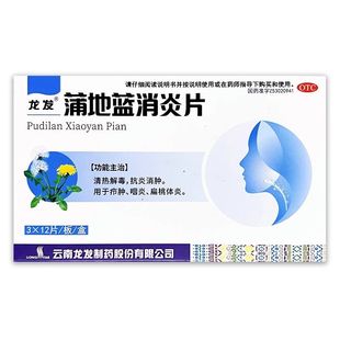 蒲地蓝消炎片 有效期至2028年2月29日 0.3g 盒 36片 龙发