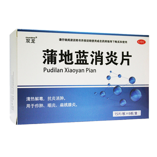 蒲地蓝消炎片90片 咽炎 清热解毒 疖肿 扁桃体炎 抗炎消肿 双龙