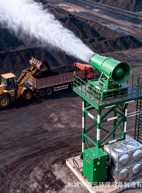 ZWP-100EX防爆雾炮机 固定式远程射雾器 煤场煤棚除尘雾炮机