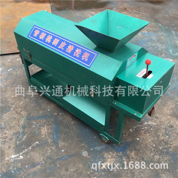 兴通山核桃扒皮机 新款鲜核桃脱皮机 水洗青皮核桃扒皮机价格