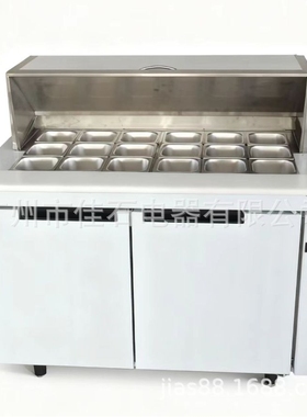 2026新款 风冷 披萨操作台 抓码柜110V salad bar 沙拉展示柜厂家