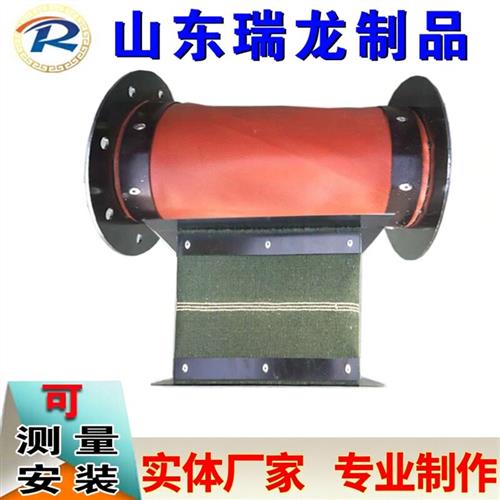 通风机帆布软连结防火耐高温排烟风管空调出风口伸缩式通风管软接图片