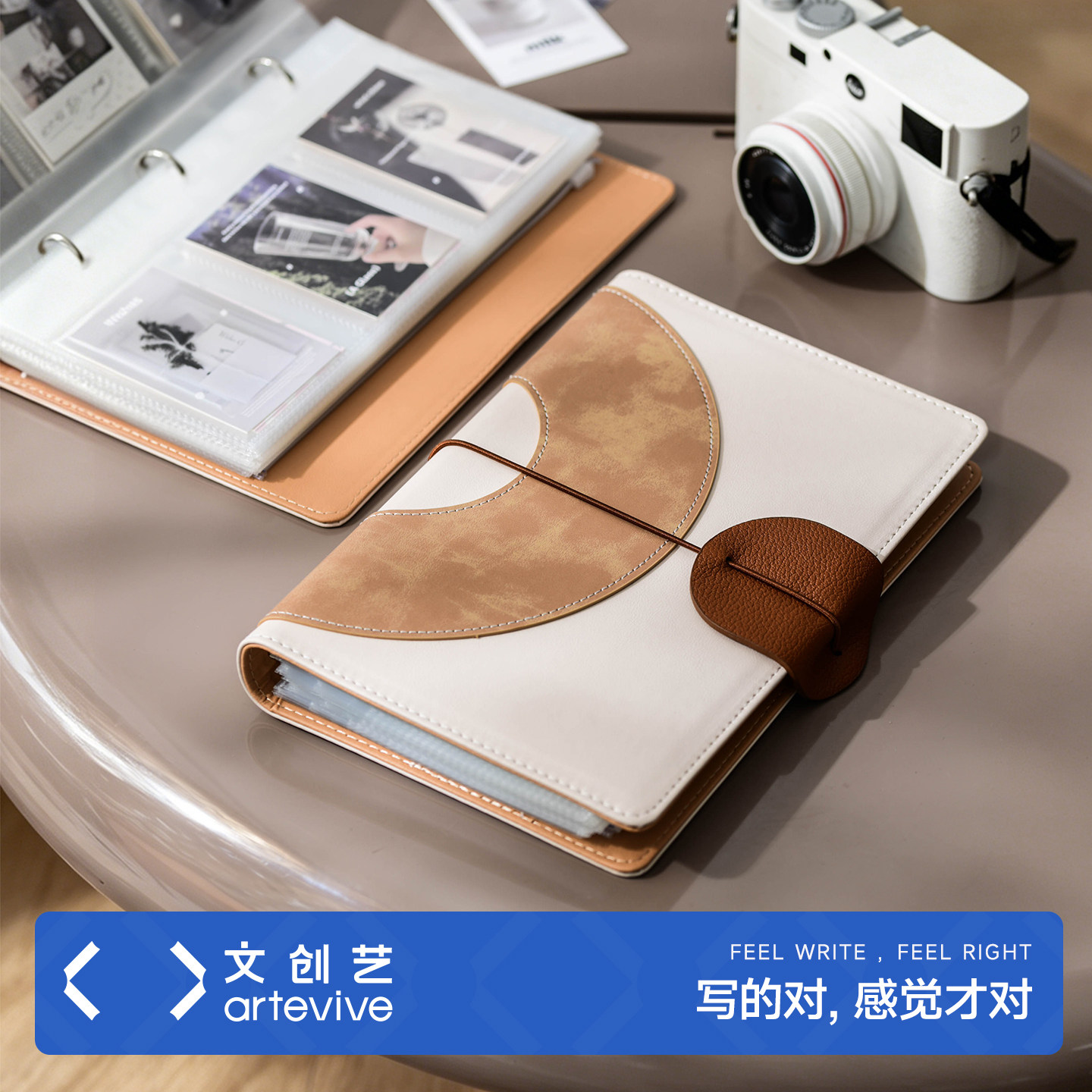 皮质3寸照片拍立得相册本三宫格图片