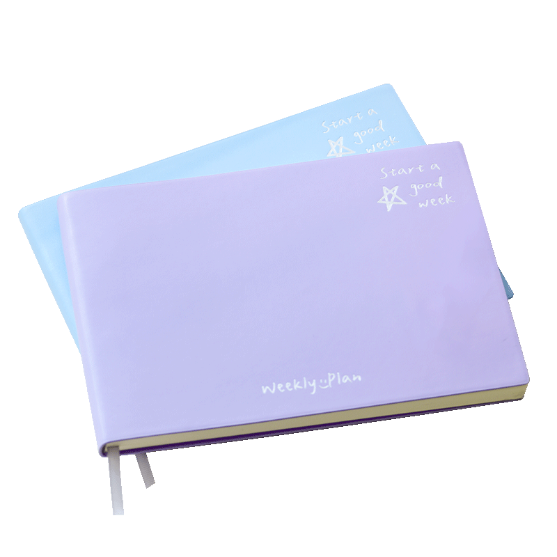 B5周计划本日历记事本每日清单计划表横翻一周一页打卡日程本todolist时间管理工作学习时间轴大号笔记本本子