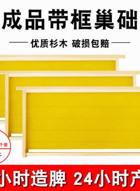 李洋精品成品巢框中蜂带巢础框巢基巢脾框蜜蜂巢杉木蜂箱养蜂专用