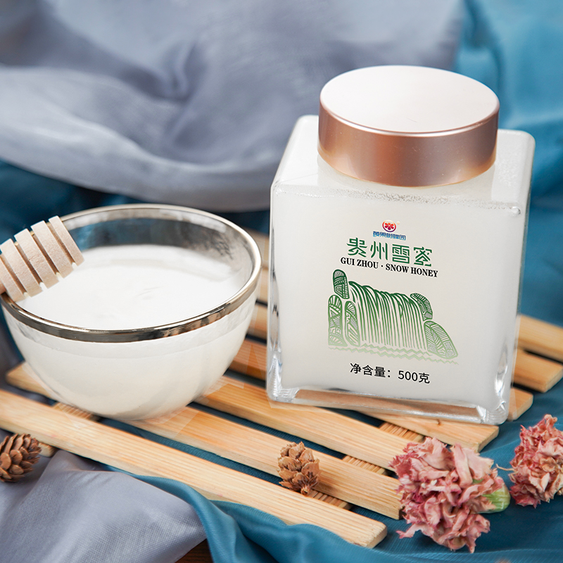 雪蜜雪脂莲蜂蜜深山土蜂蜜纯正单花蜜自然封盖成熟结晶蜂蜜百花蜜