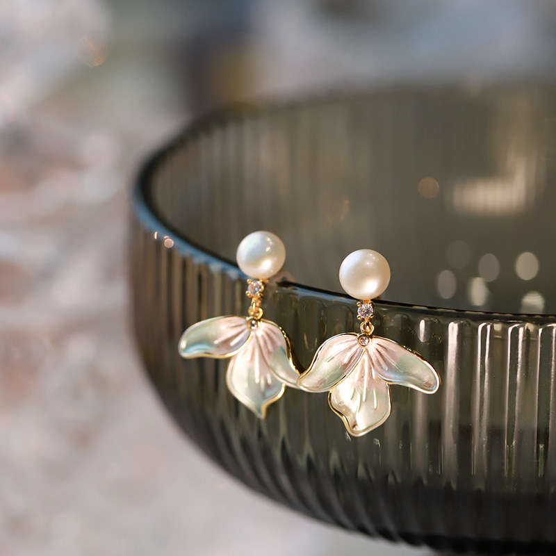 仿珍珠耳钉女2026新款气质轻奢高级感耳环清新花瓣耳饰,饰品/流行首饰/时尚饰品新,耳环,淘宝优惠券,粉丝福利购,淘宝优惠卷