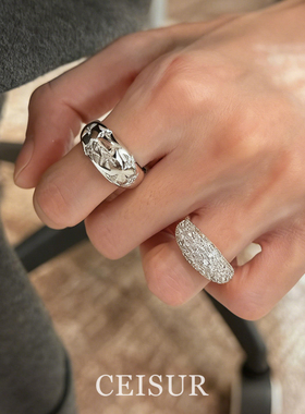爆闪不规则戒指女款个性ins小众