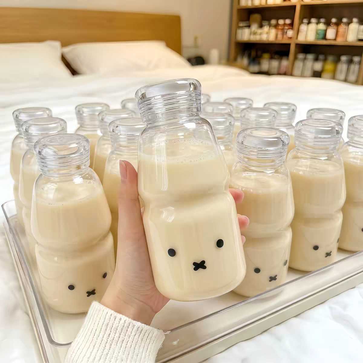 米菲玻璃杯办公室桌面随手杯早餐