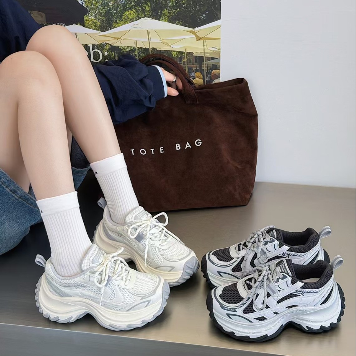 厚底老爹鞋女2026秋季新款网时尚休闲鞋