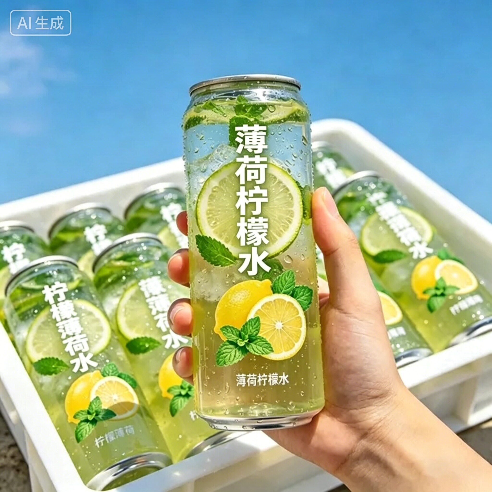 清爽夏日】薄荷柠檬水24瓶
