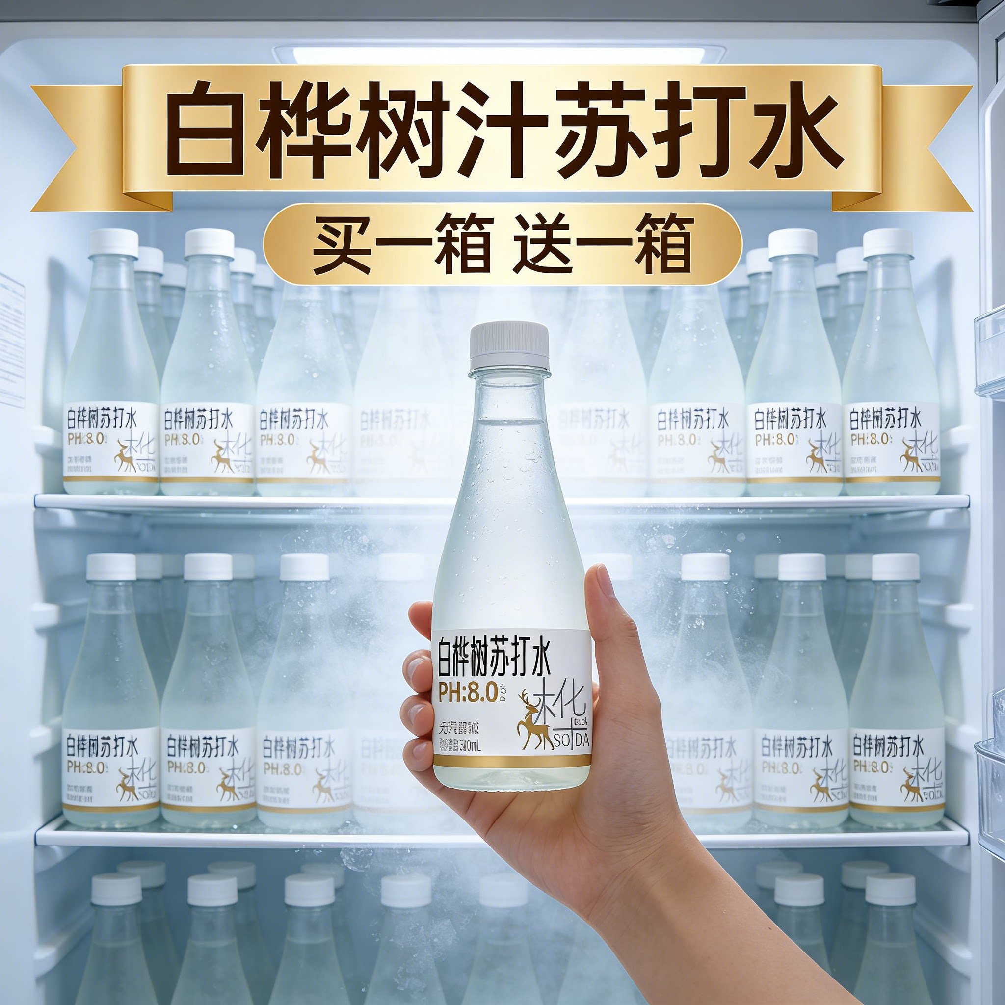 桦树水天然原液 100% 白桦树汁小兴安岭植物健康饮品 300ml*48瓶