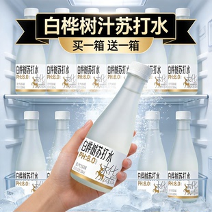 限时抢购买一送一白桦树汁苏打水天然无气泡 0 糖 0 脂解渴整箱