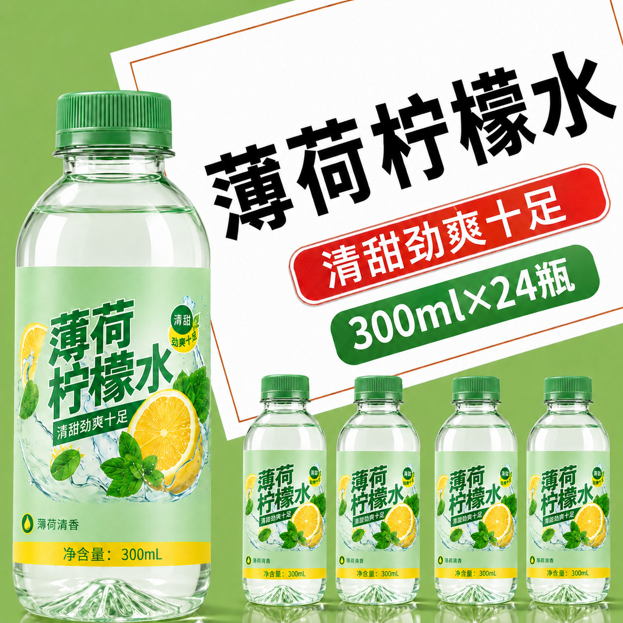 元气清爽薄荷柠檬水酸甜饮品多瓶组合装夏日消暑好喝饮料