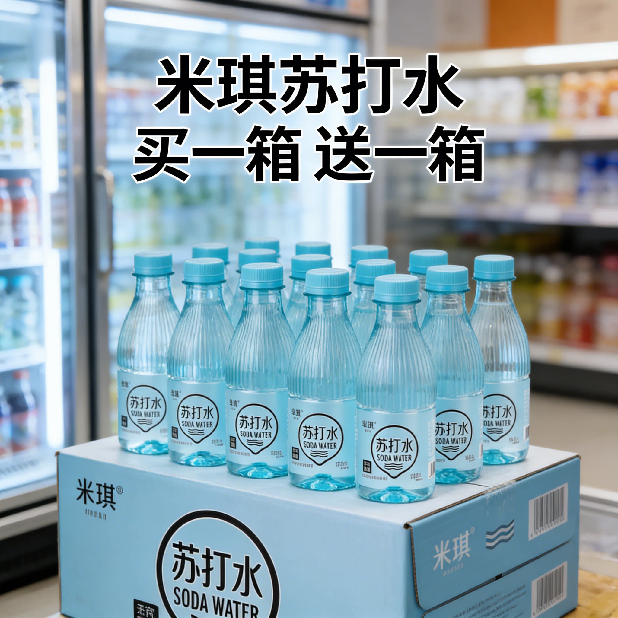 苏打水买一箱送一箱0糖0卡健康饮用水家庭装