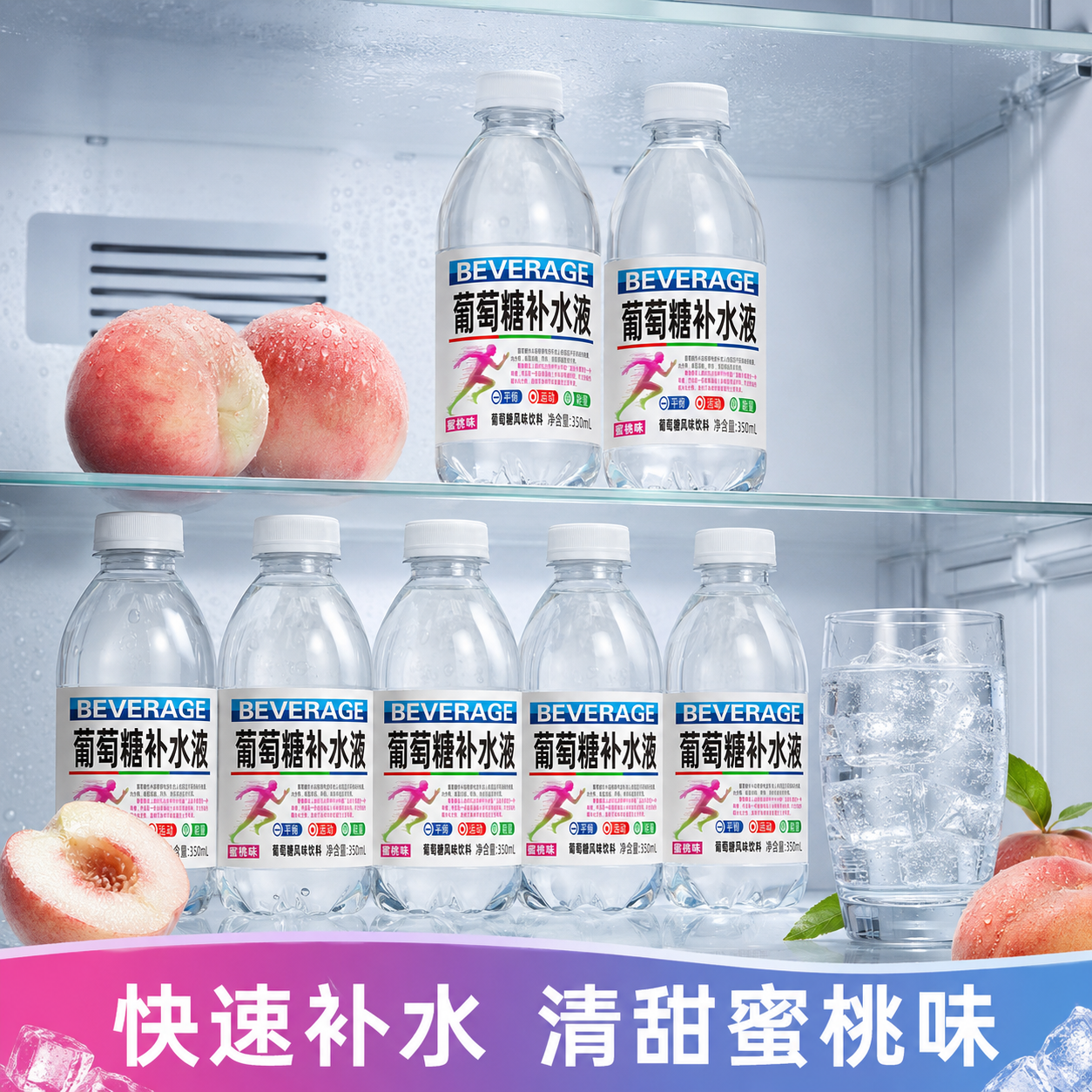 熬夜加班葡萄糖补水液提神醒脑缓解疲劳能量补给饮料