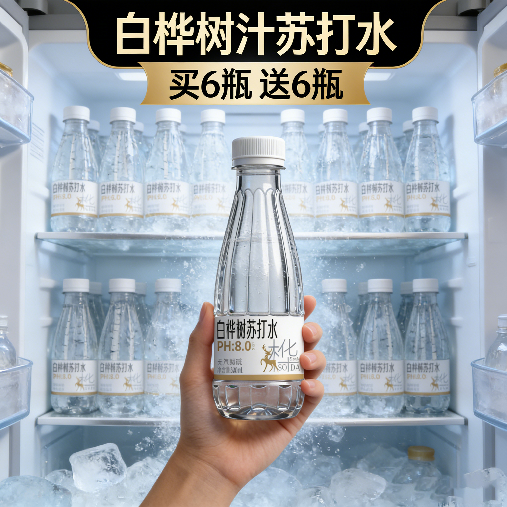 东北天然白桦树汁木本植物饮品买6送6夏日清爽整箱特惠
