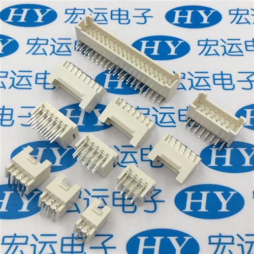 PHB PHSD 双排2.0mm接插件 连接器 2.0双排带扣弯针 90度插座