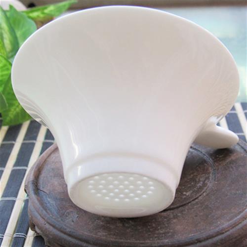 包邮陶瓷泡茶过滤网功夫茶漏滤茶器创意白瓷滤茶器茶具零配件公道