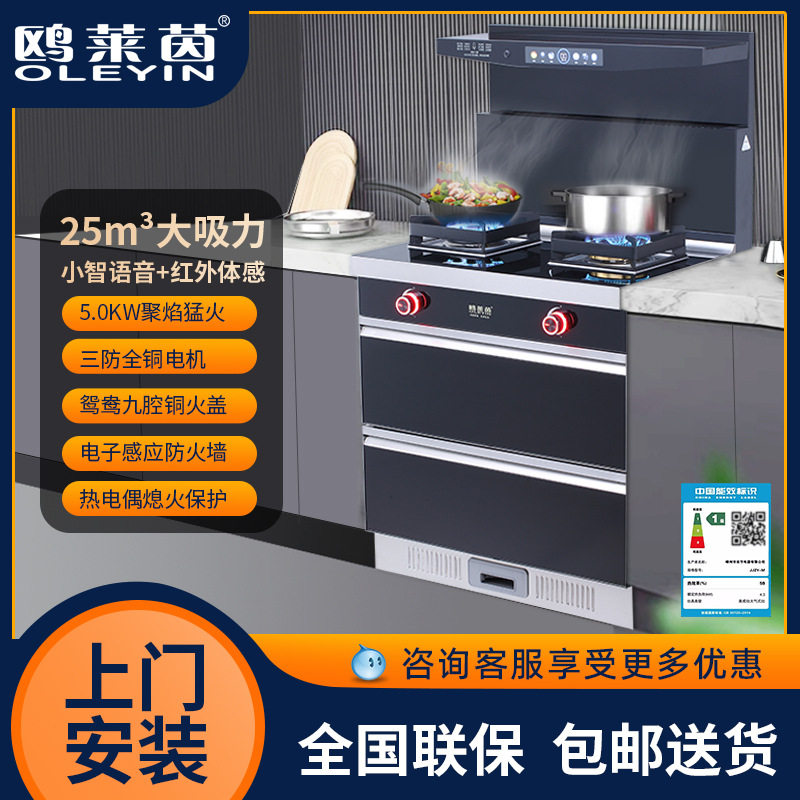 集成灶家用厨房小型灶烟消灶套装一体式多功能集成灶
