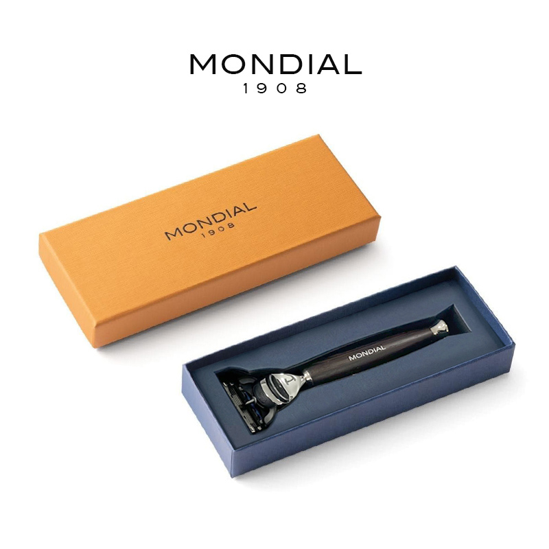 MONDIAL1908剃须刀男士手动鸡翅实木刀柄意大利进口经典刮胡刀图片