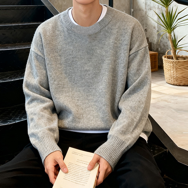 加厚700克慵懒风高级感毛衣男