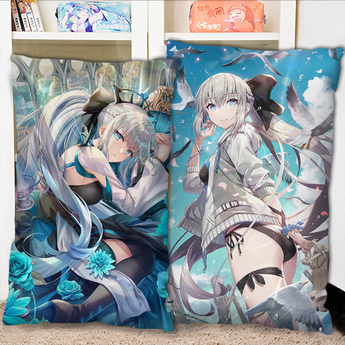 摩根勒菲周边抱枕FGO王姐魔女半身长条二次元枕头2way枕套diy定制