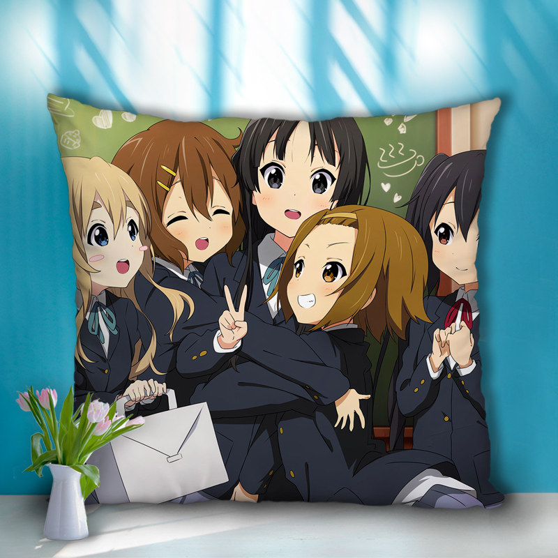 轻音少女周边方形抱枕双面印照片定制来图订做沙发枕头2way含枕芯