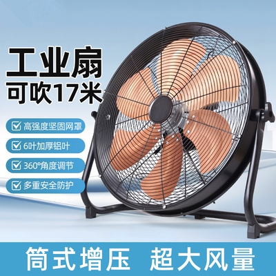 工业电风扇强力大功率家用台式落