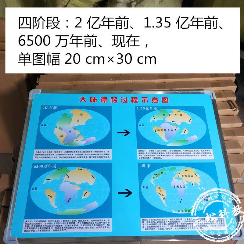 大陆漂移过程示意图 地壳大陆板块漂移过程高清示意图地理新课标